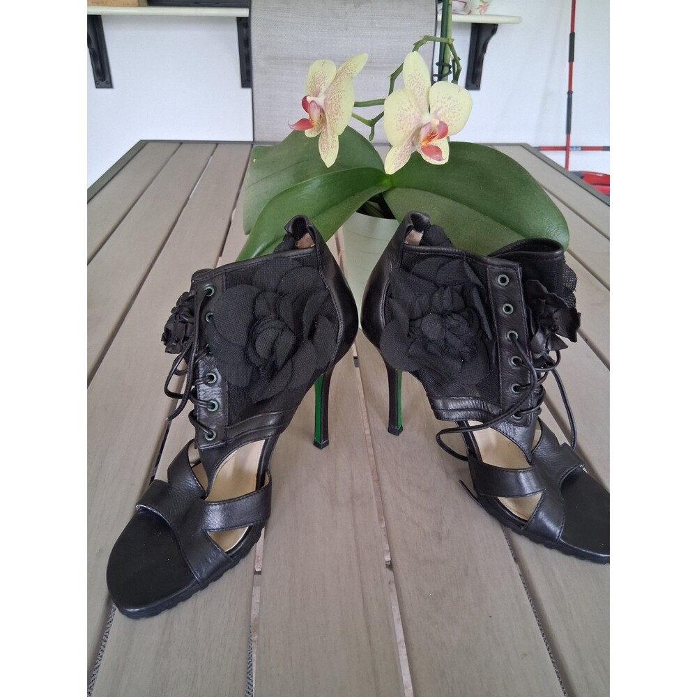 "INK"Lisa for Donald J Pliner Black WEDDING LINE Size 7.5 M SEXYHeels SB6 - Picture 2 of 11